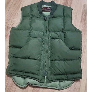 Vintage Walls Blizzard Pruf Green Puffer Vest Down Insulated 1980s USA Mens XS